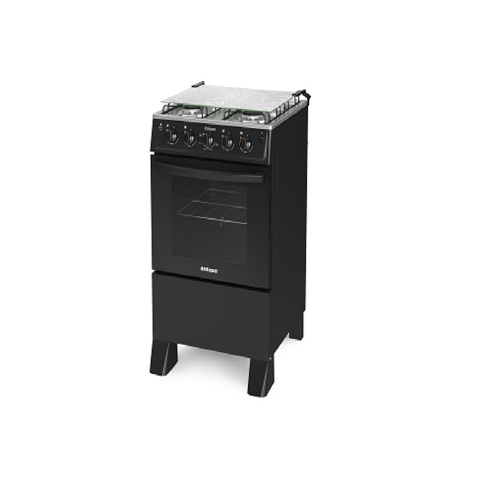 Fogão de Piso Itatiaia 4 Bocas Star New Preto – Bivolt - Image 4