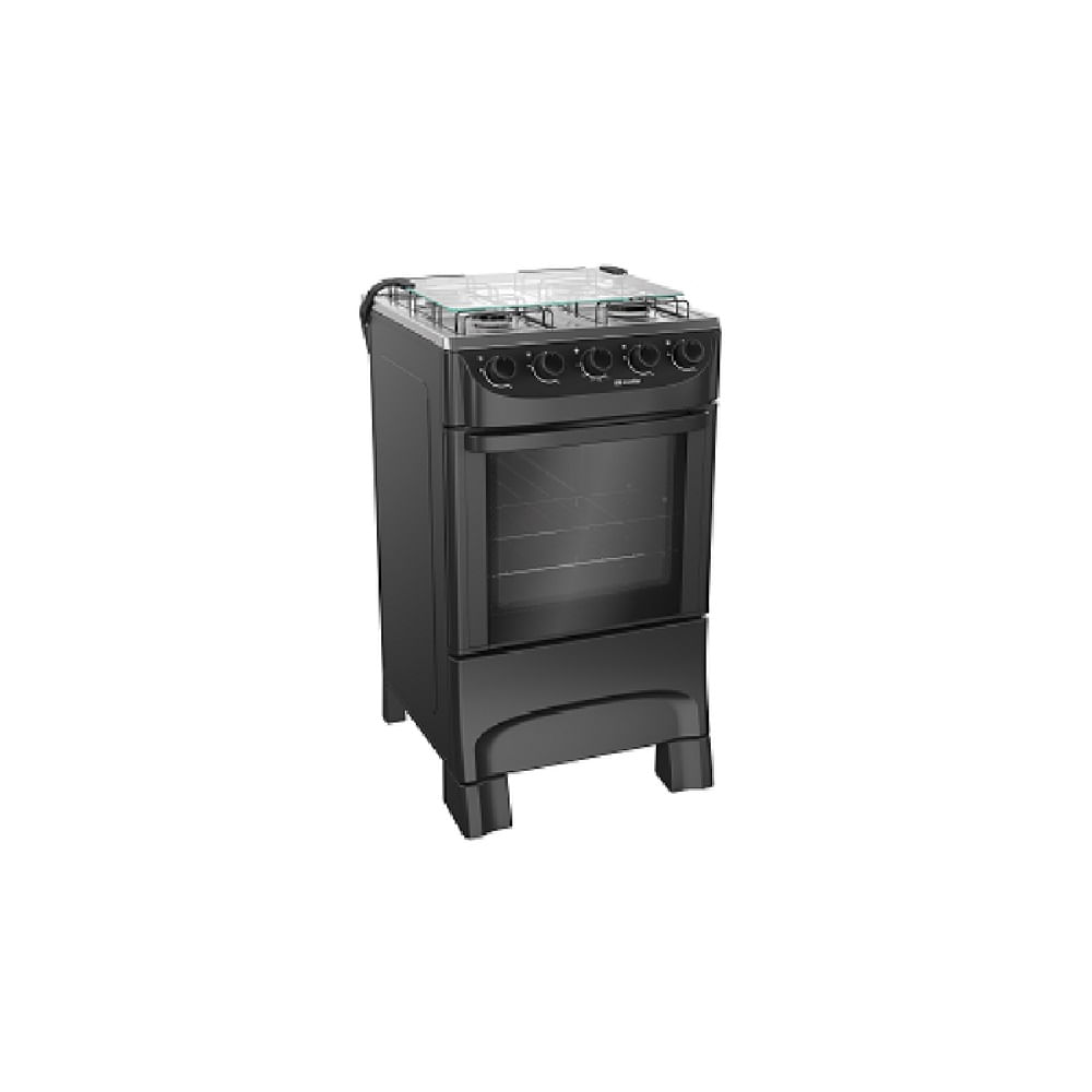 Fogão de Piso Mueller 4 Bocas Mesa Inox Preto MFI4BA - Image 3