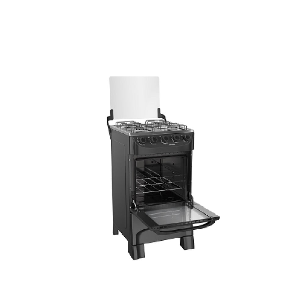 Fogão de Piso Mueller 4 Bocas Mesa Inox Preto MFI4BA - Image 4