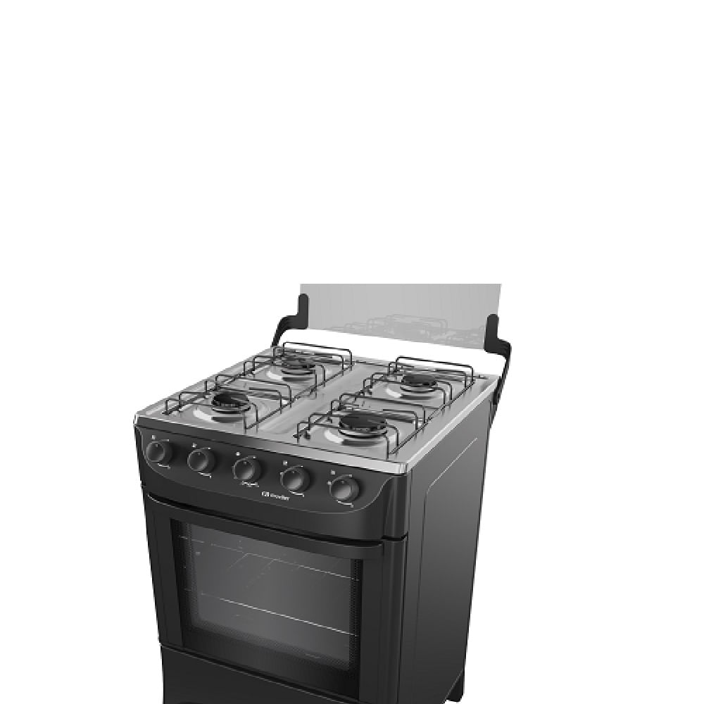 Fogão de Piso Mueller 4 Bocas Mesa Inox Preto MFI4BA - Image 5