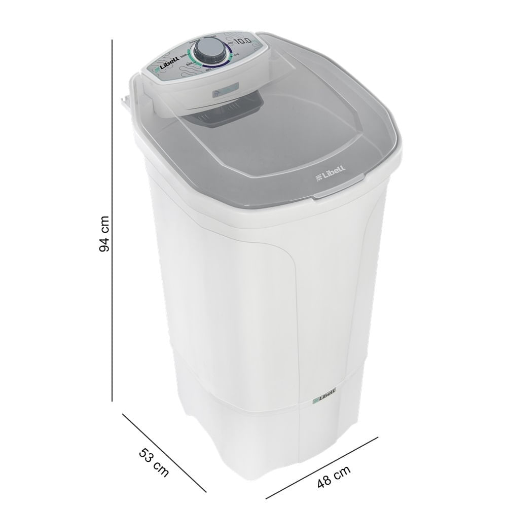 Lavadora de Roupas Libell 10Kg Semi Automática Branca – 127 Volts - Image 3