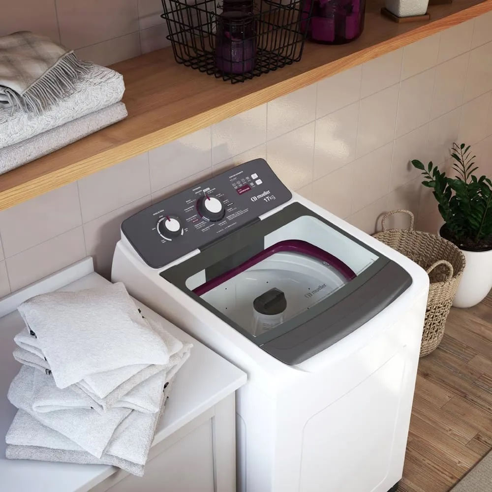 Lavadora de Roupa Automática Mueller 17Kg com Ultracentrifugação e Ciclo Rápido Branca MLA17 – 127 Volts - Image 17