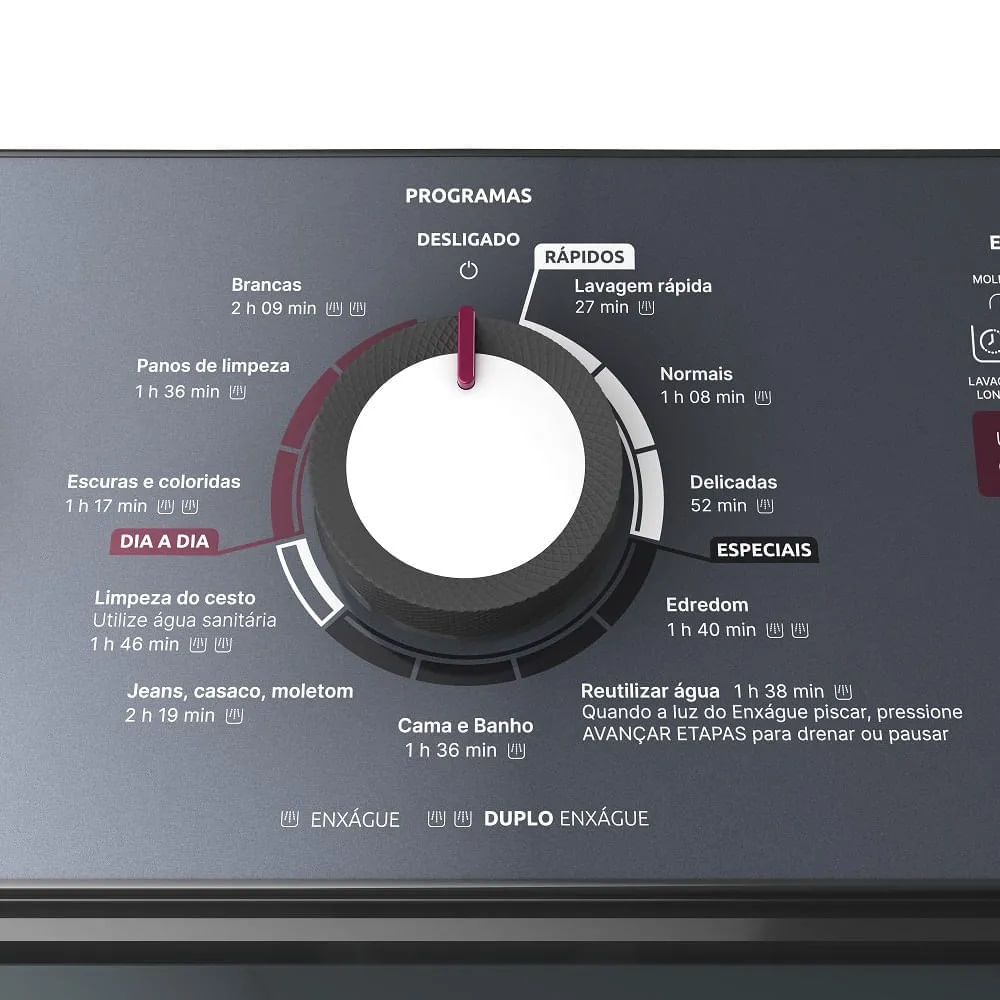 Lavadora de Roupa Automática Mueller 17Kg com Ultracentrifugação e Ciclo Rápido Branca MLA17 – 127 Volts - Image 7