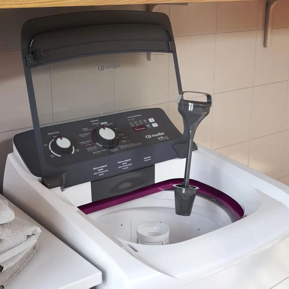 Lavadora de Roupa Automática Mueller 17Kg com Ultracentrifugação e Ciclo Rápido Branca MLA17 – 127 Volts - Image 16