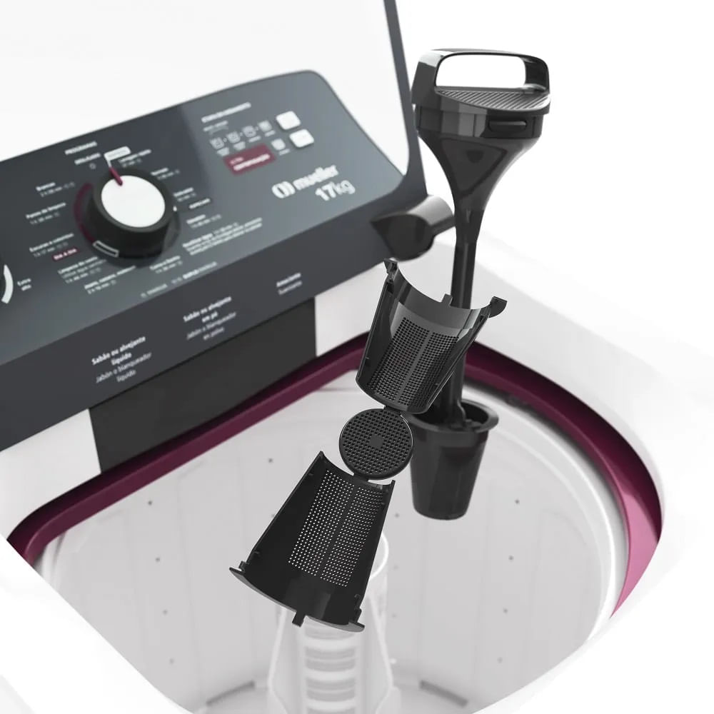 Lavadora de Roupa Automática Mueller 17Kg com Ultracentrifugação e Ciclo Rápido Branca MLA17 – 127 Volts - Image 12