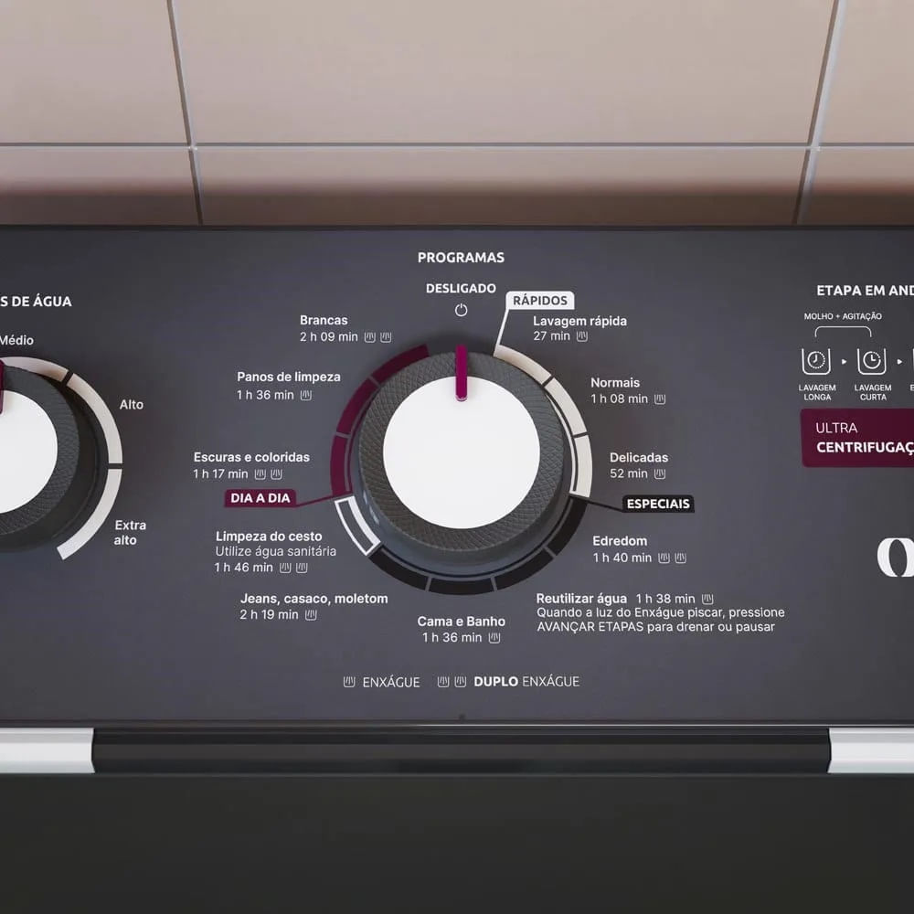 Lavadora de Roupa Automática Mueller 17Kg com Ultracentrifugação e Ciclo Rápido Branca MLA17 – 127 Volts - Image 13