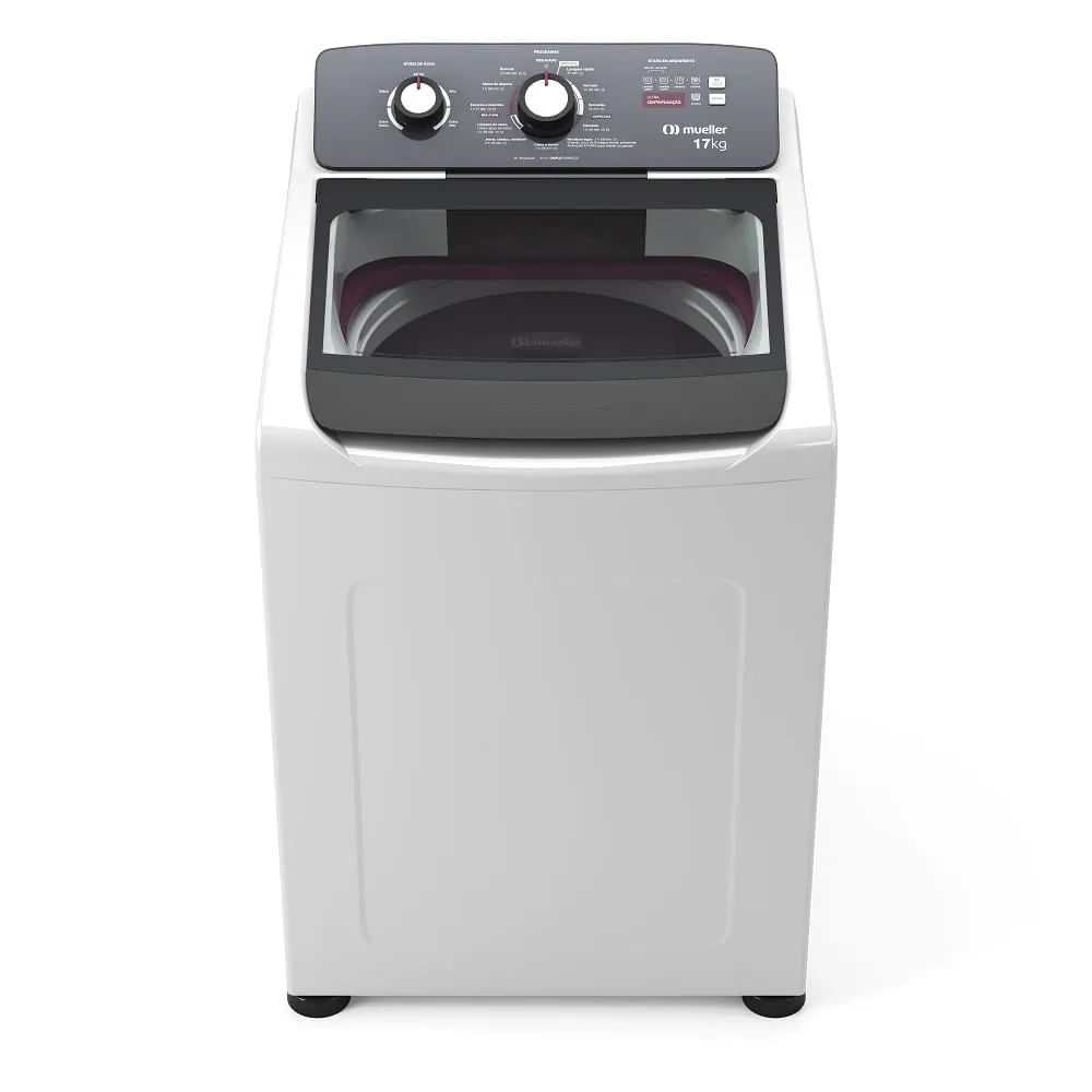 Lavadora de Roupa Automática Mueller 17Kg com Ultracentrifugação e Ciclo Rápido Branca MLA17 – 127 Volts - Image 3