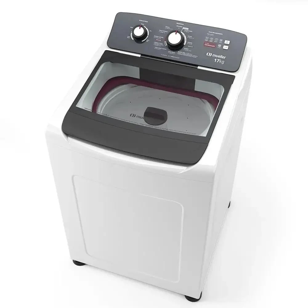 Lavadora de Roupa Automática Mueller 17Kg com Ultracentrifugação e Ciclo Rápido Branca MLA17 – 127 Volts - Image 4