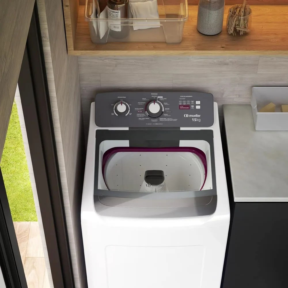 Lavadora de Roupa Automática Mueller 15Kg Ultracentrifugação e Ciclo Rápido Branca MLA15 – 127 Volts - Image 17