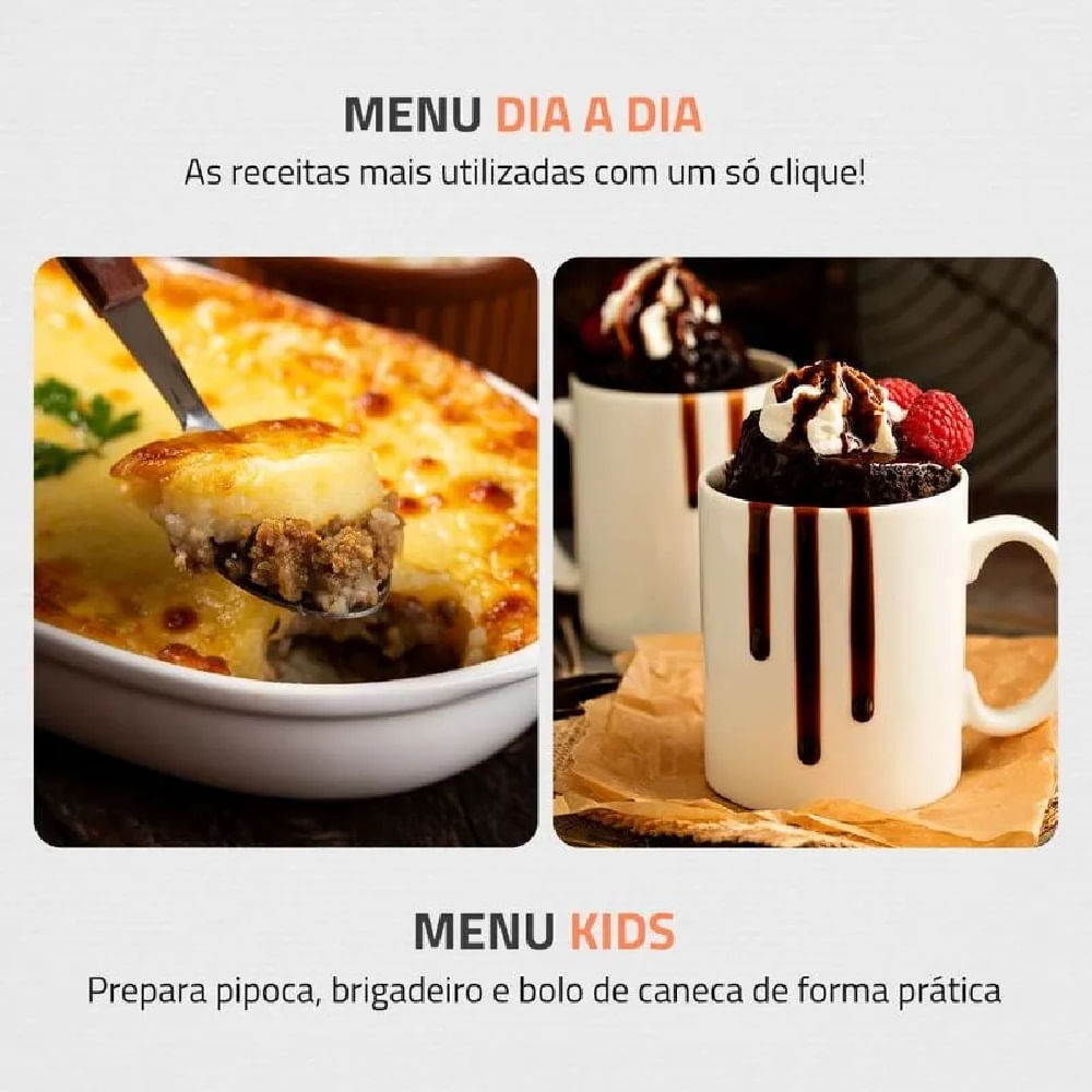 Micro-ondas Mondial 21 Litros Branco MO-01-21-W – 127 Volts - Image 8