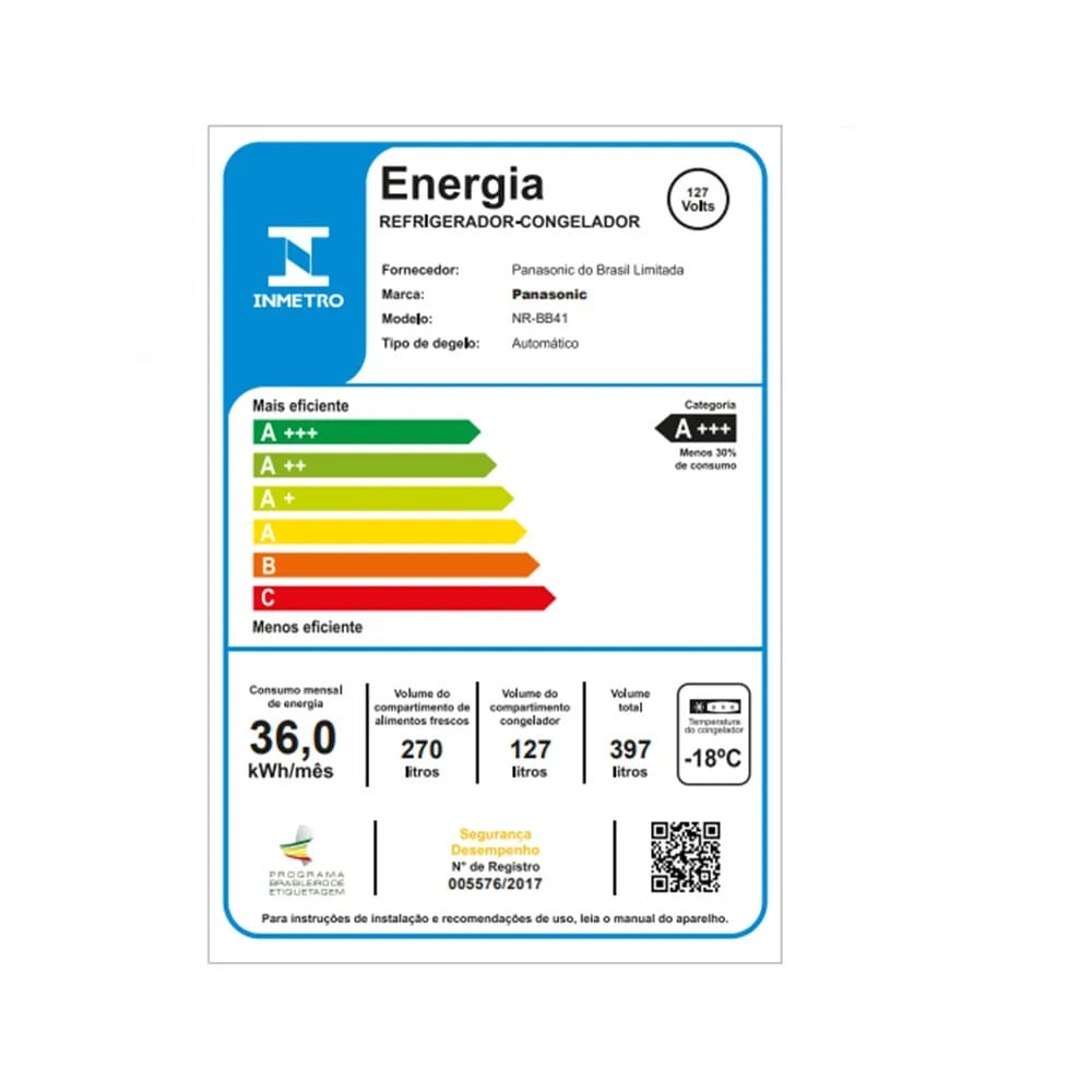 Refrigerador Panasonic Frost Free 397 Litros Black Glass Preto NR-BB41GV1BB – 220 Volts - Image 8