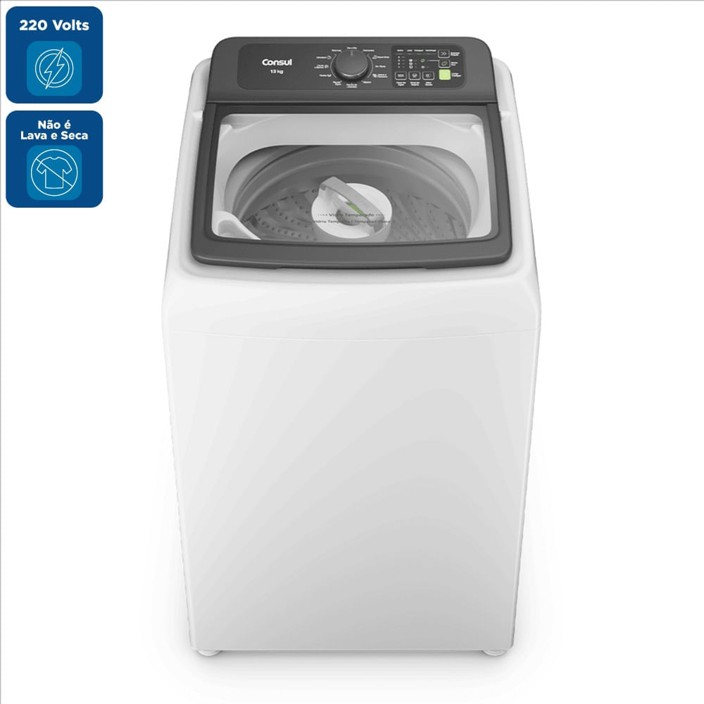 Lavadora de Roupas Consul 13Kg com Modo Eco Branca CWN13AB – 220 Volts - Image 2