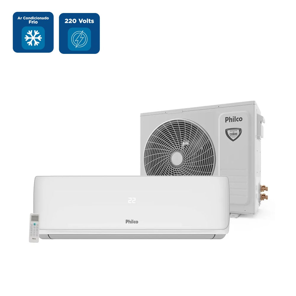 Ar Condicionado Split Hi Wall Philco 18000 BTU/h Frio PAC18FI – 220 Volts - Image 2