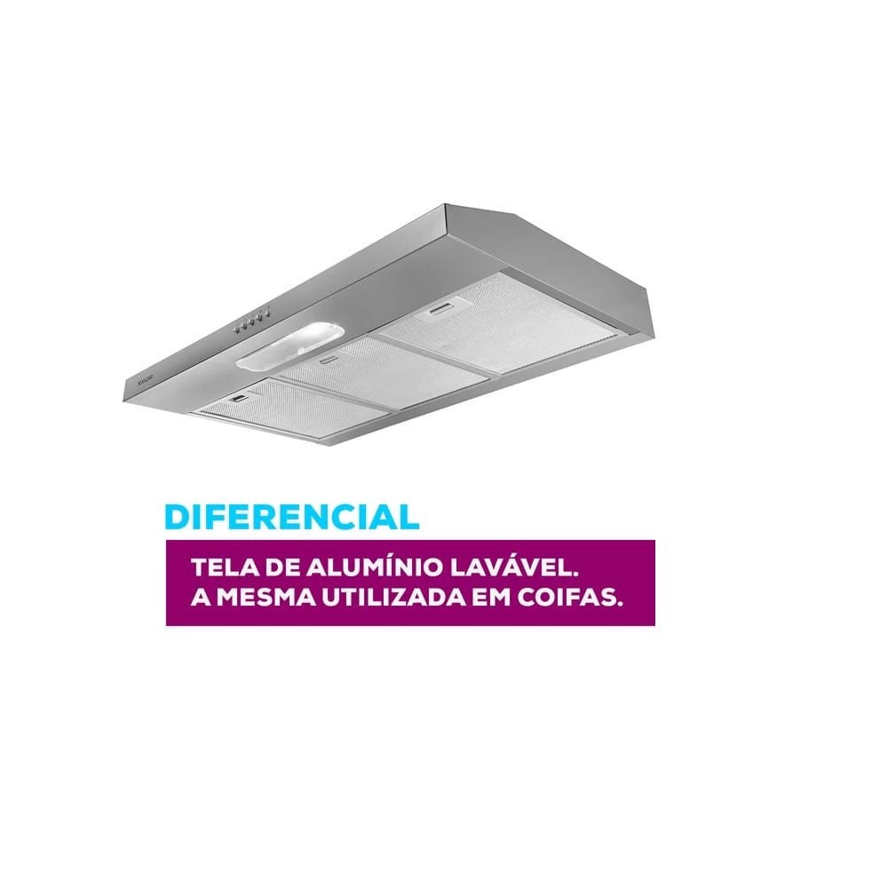 Depurador de Ar Slim Suggar 80cm Prata DPS182PR – 220 Volts - Image 4