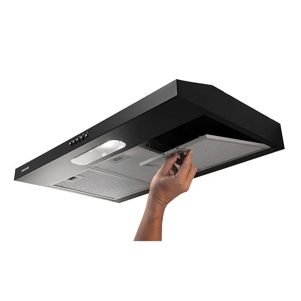 Depurador de Ar Slim Suggar 80cm Preto DPS181PT - 127 Volts - Image 5