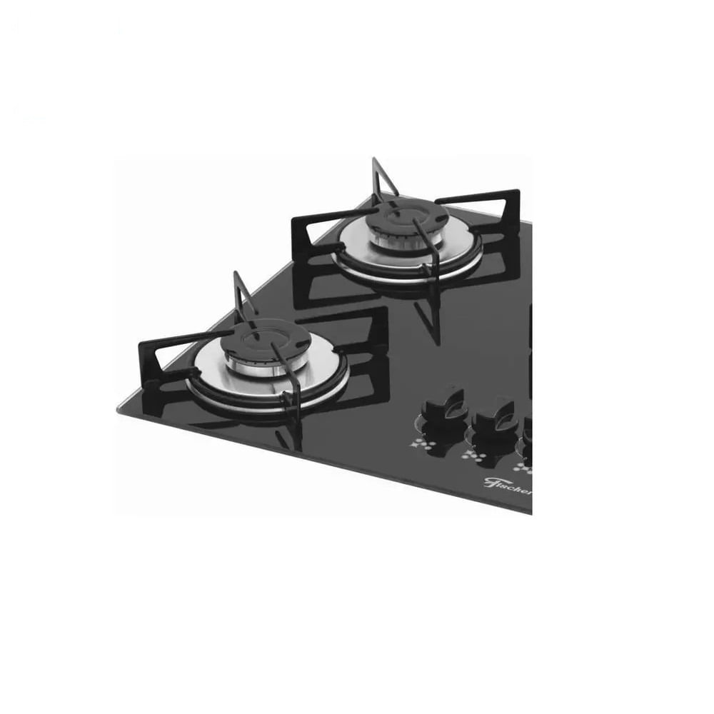 Cooktop a Gás Fischer 5 Bocas com Mesa de Vidro Preto – Bivolt - Image 3