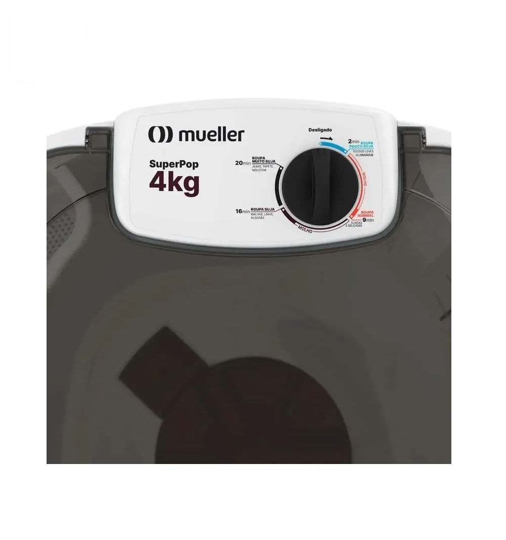 Lavadora de Roupas Semiautomática Mueller Superpop 4kg Branco – 220 Volts - Image 3