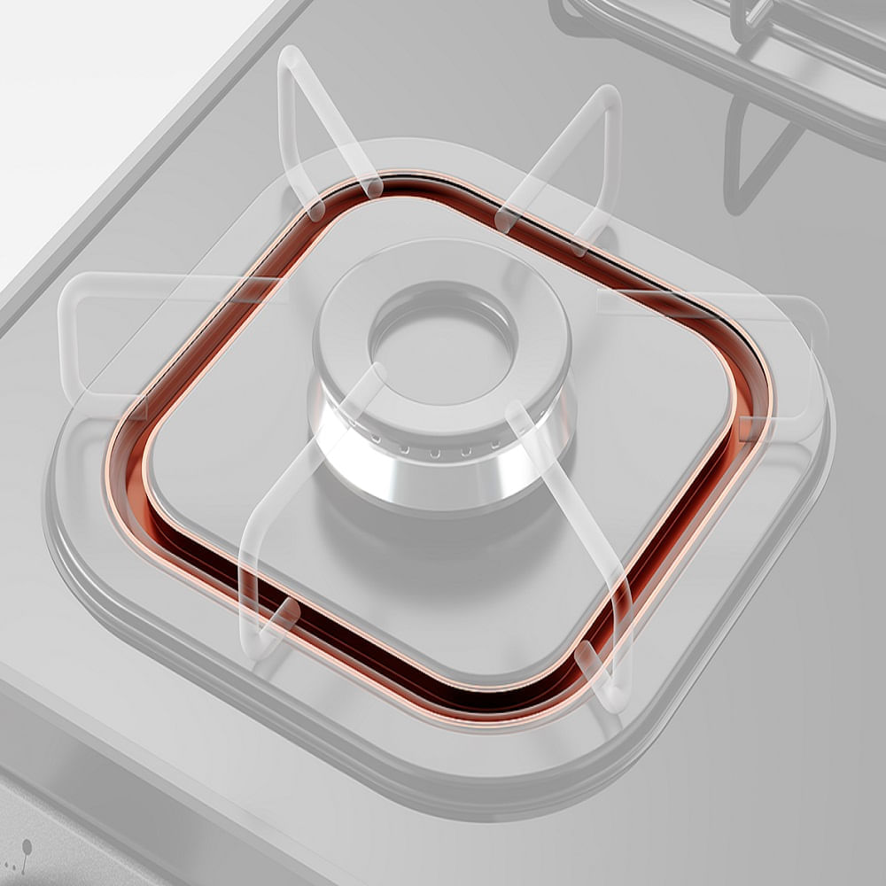 Fogão de Piso Mueller 5 Bocas Fratello Vetro com Mesa de Vidro Grafite - Bivolt - Image 10