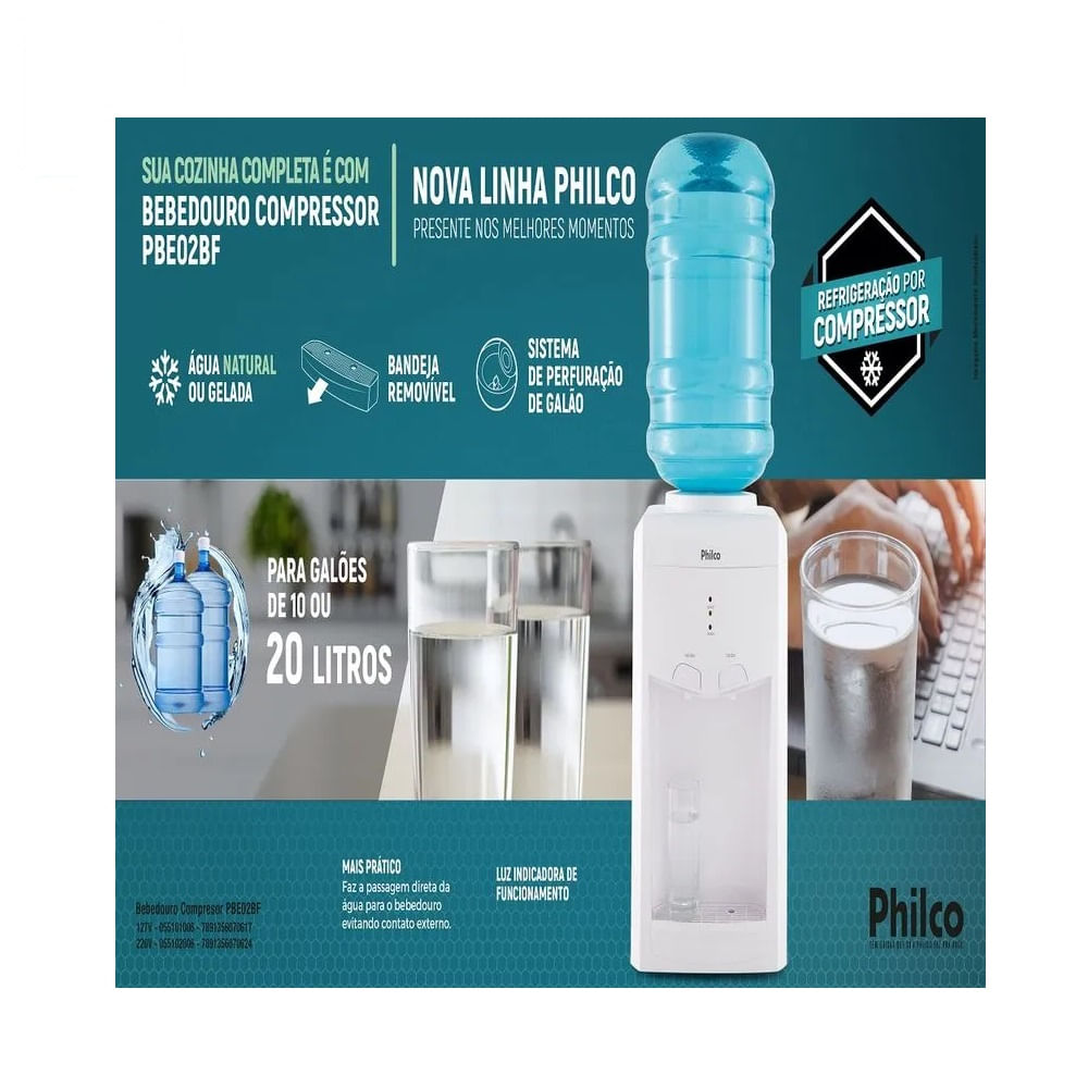 Bebedouro Philco Compressor PBE02BF– 220 Volts - Image 6