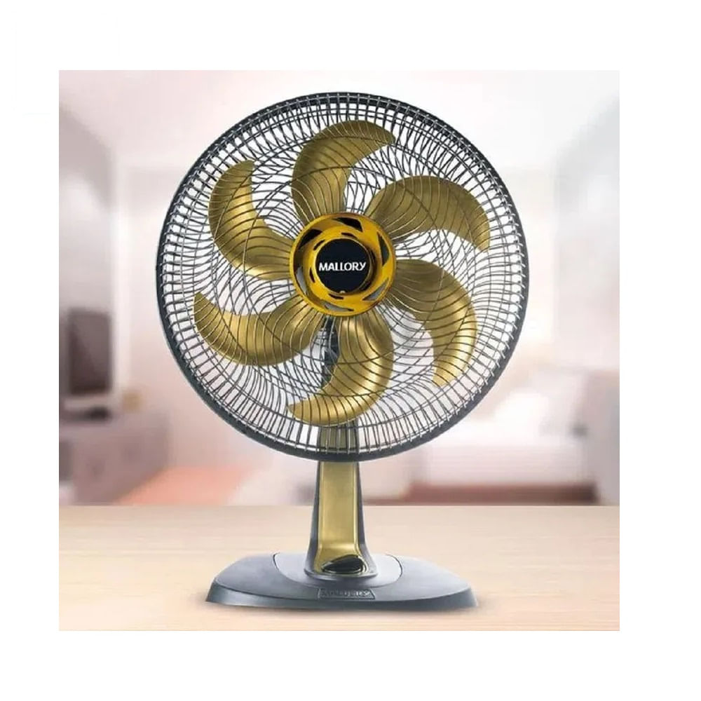 Ventilador de mesa 40cm Mallory TS40+ Preto e Dourado – 220 Volts - Image 6