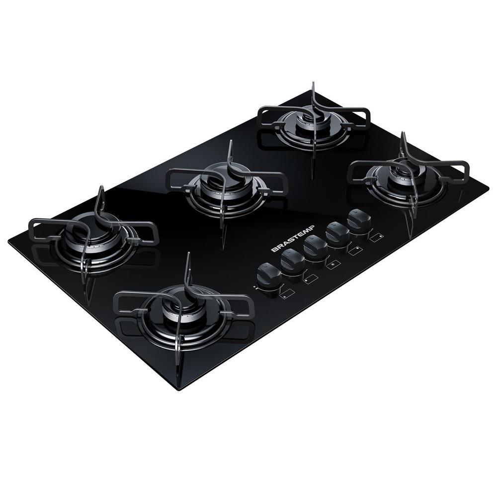 Cooktop Brastemp 5 Bocas com Grades Piatina e Acendimento Automático Preto BDD75AE – Bivolt - Image 2
