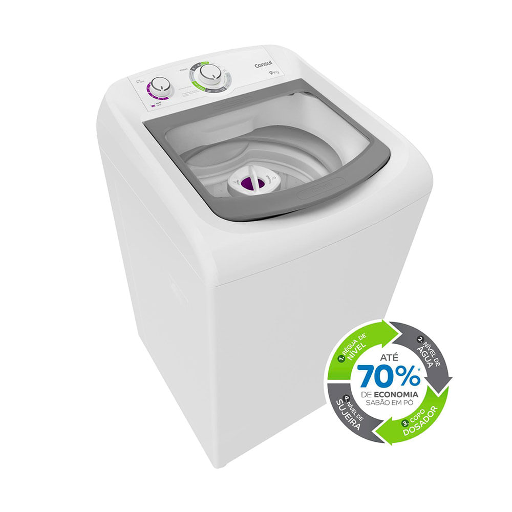 Lavadora de Roupas Consul 9Kg CWB09AB – 220 Volts - Image 2