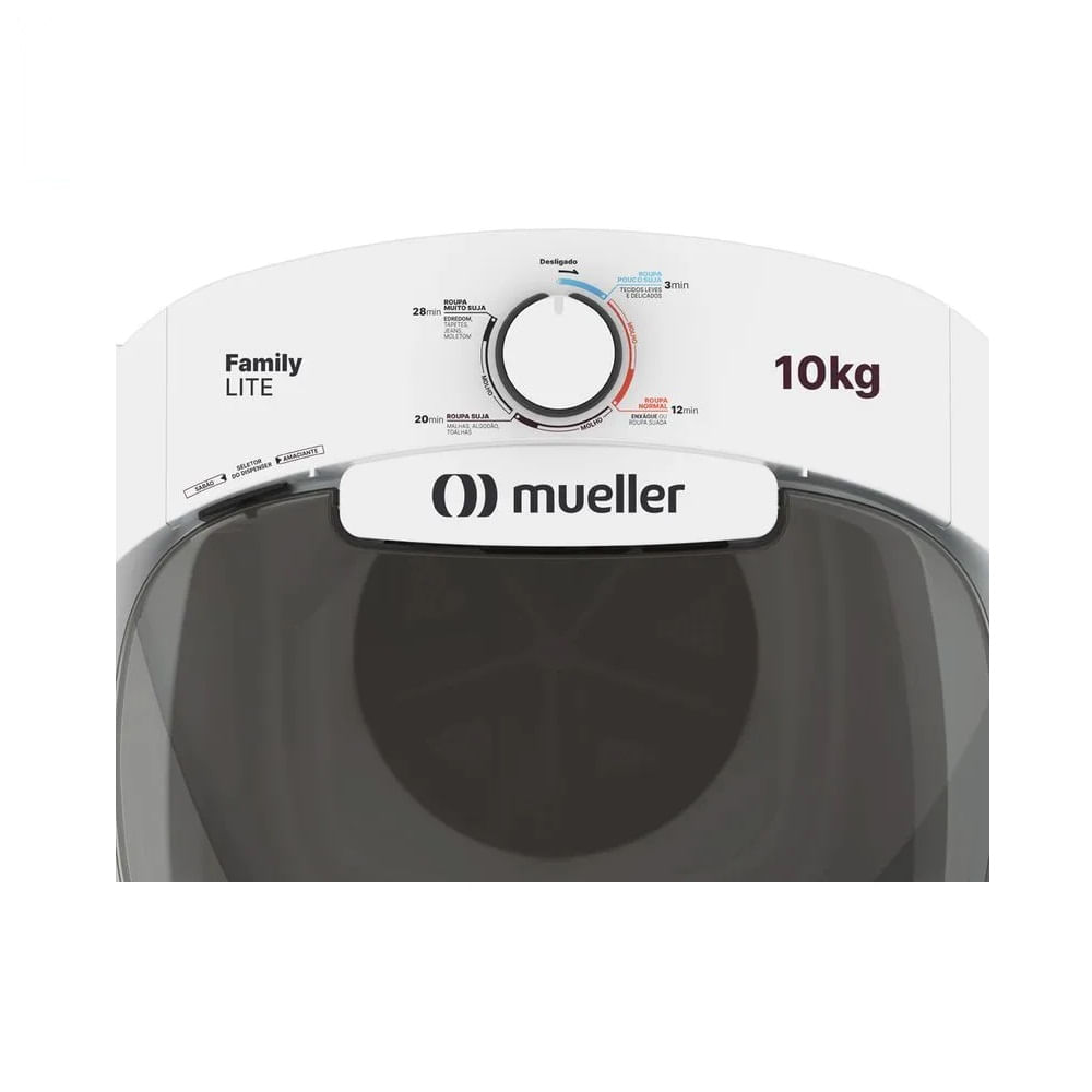 Lavadora de Roupas Semiautomática Mueller Family Lite 10 Kg Branca – 127 Volts - Image 6