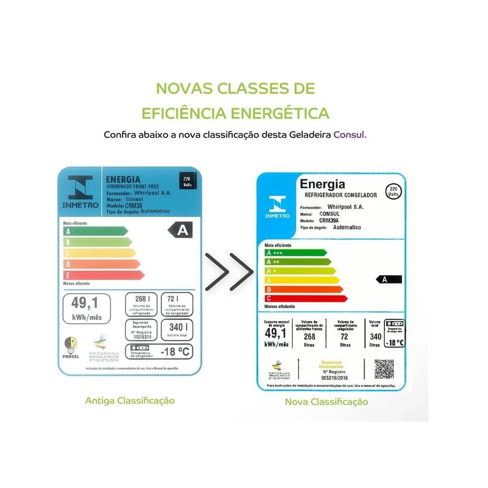 Refrigerador Consul Frost Free 340L Evox CRM39AK – 220 Volts - Image 10