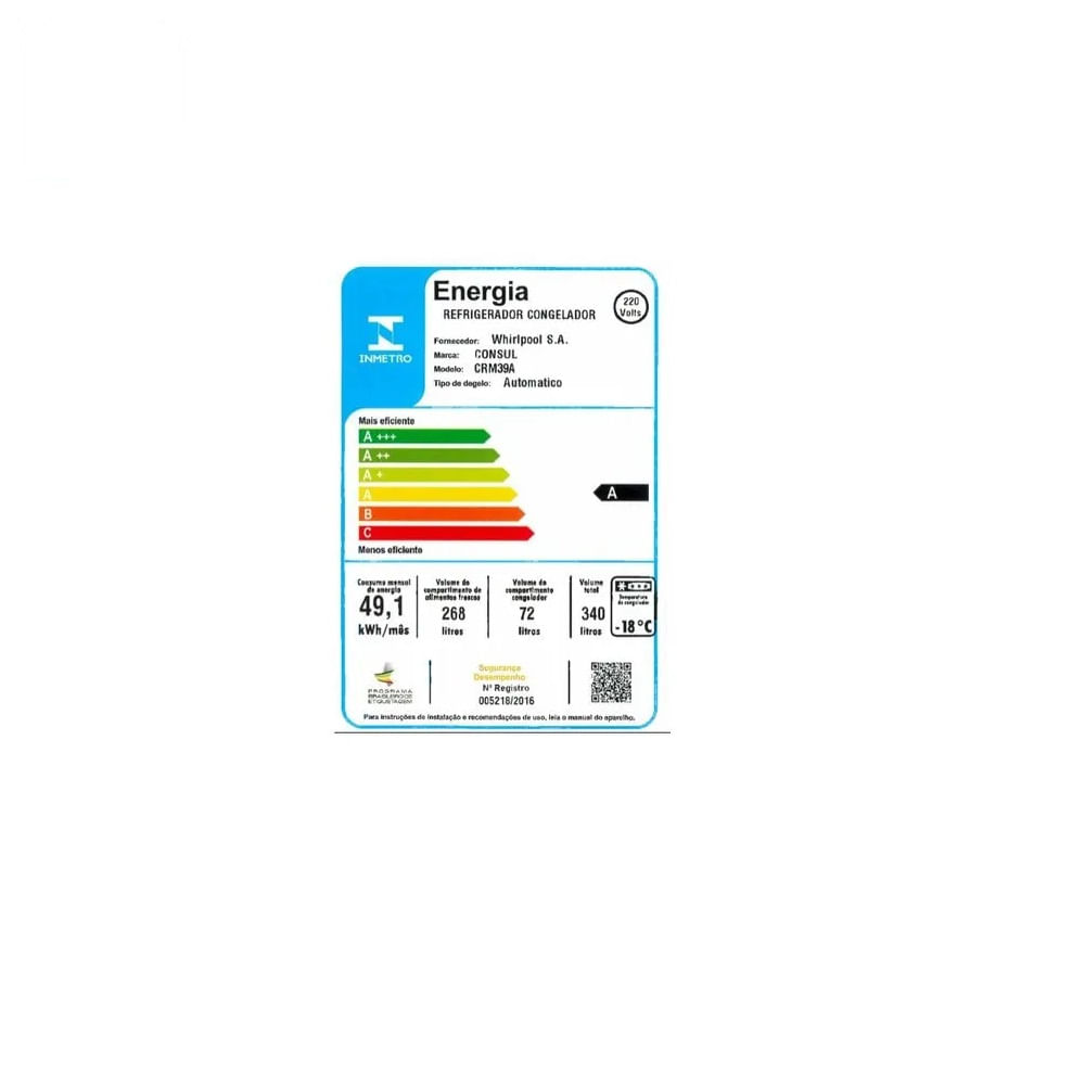 Refrigerador Consul Frost Free 340L Evox CRM39AK – 220 Volts - Image 9