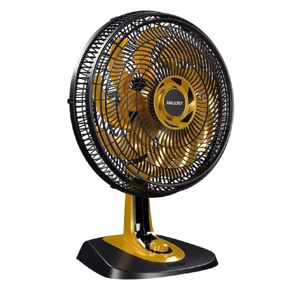 Ventilador de Mesa Mallory 40cm Neo Air 15 Pás Dourado – 220 Volts - Image 4