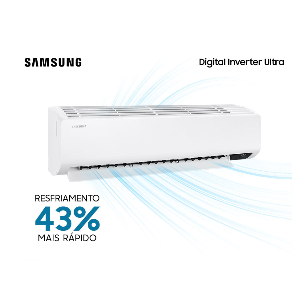 Ar Condicionado Split Hi Wall Inverter Samsung Digital Ultra 9000 BTU/h Frio AR09TVHZDWKNAZ – 220 Volts - Image 3