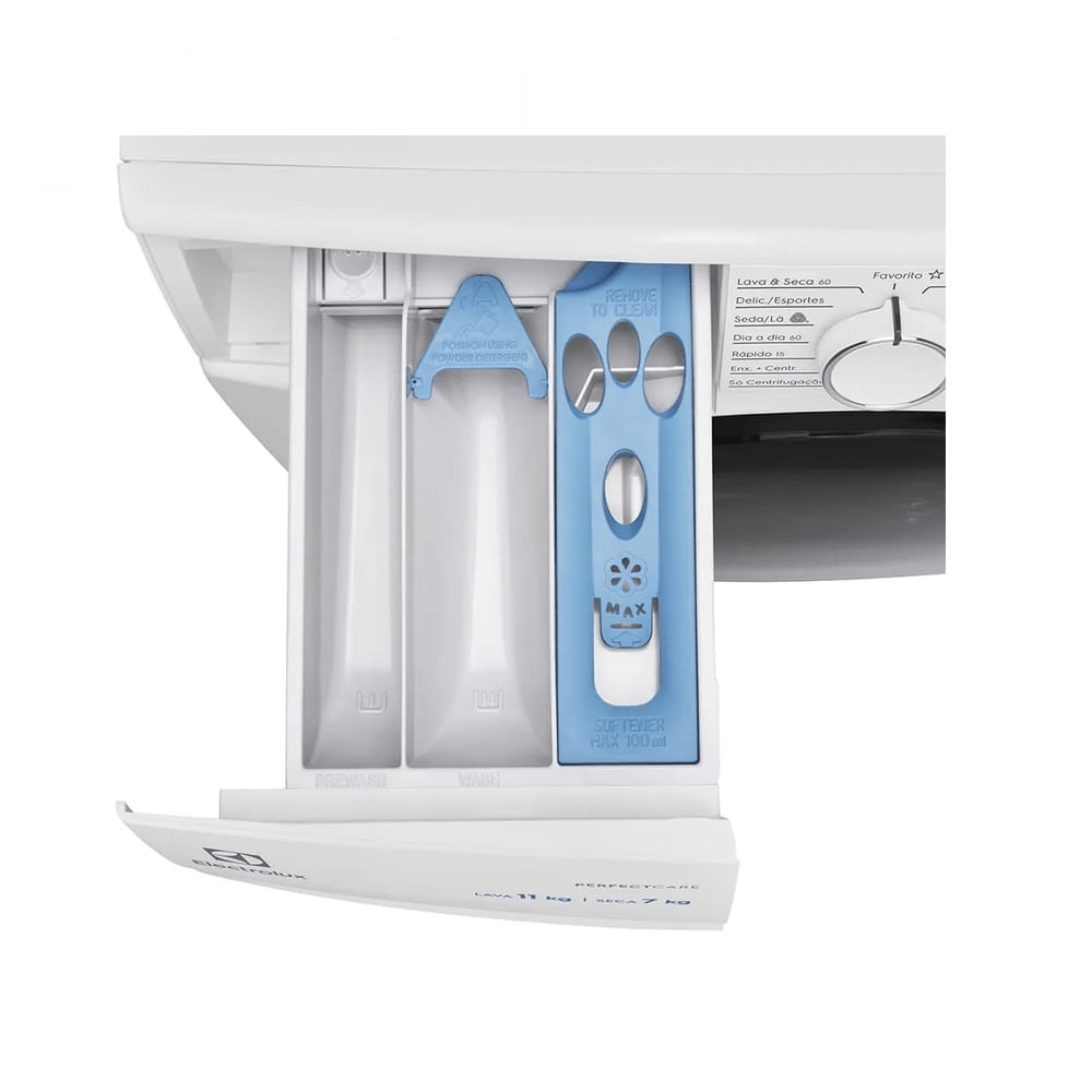 Lava e Seca Electrolux 11 Kg Perfect Care Inverter com Água Quente e Vapor Branca LSP11 – 127 Volts - Image 6