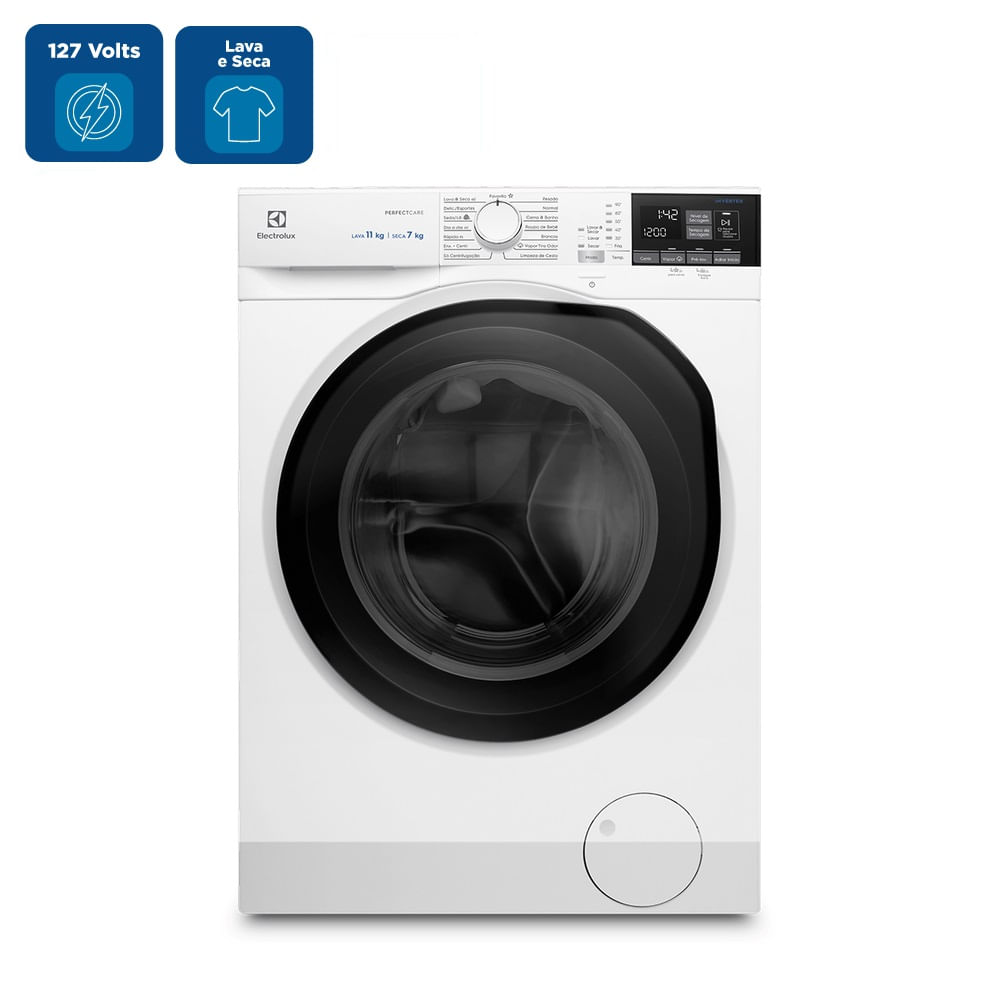 Lava e Seca Electrolux 11 Kg Perfect Care Inverter com Água Quente e Vapor Branca LSP11 – 127 Volts - Image 2