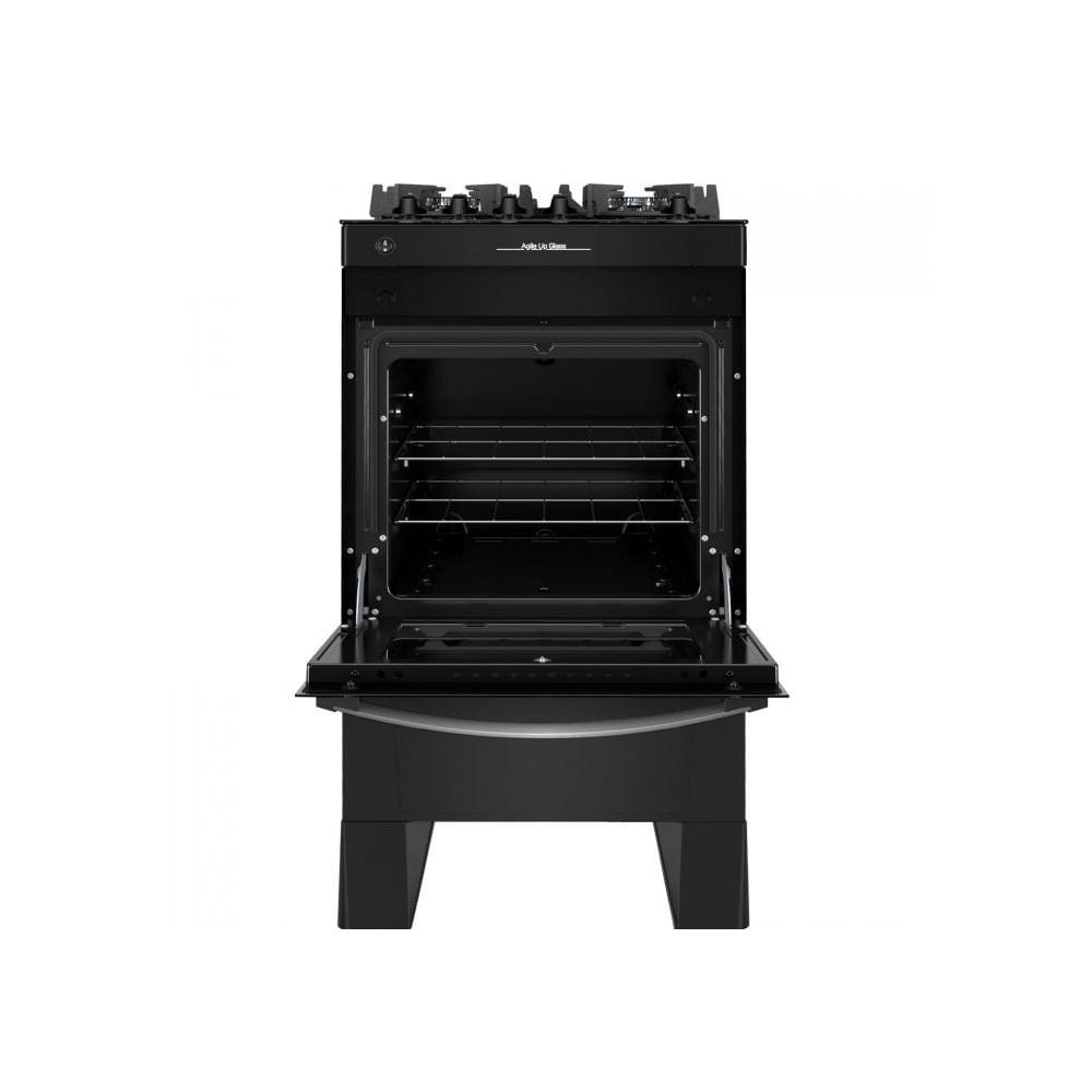 Fogão de Piso Atlas 4 Bocas Agile Up com Mesa de Vidro Preto - Bivolt - Image 3