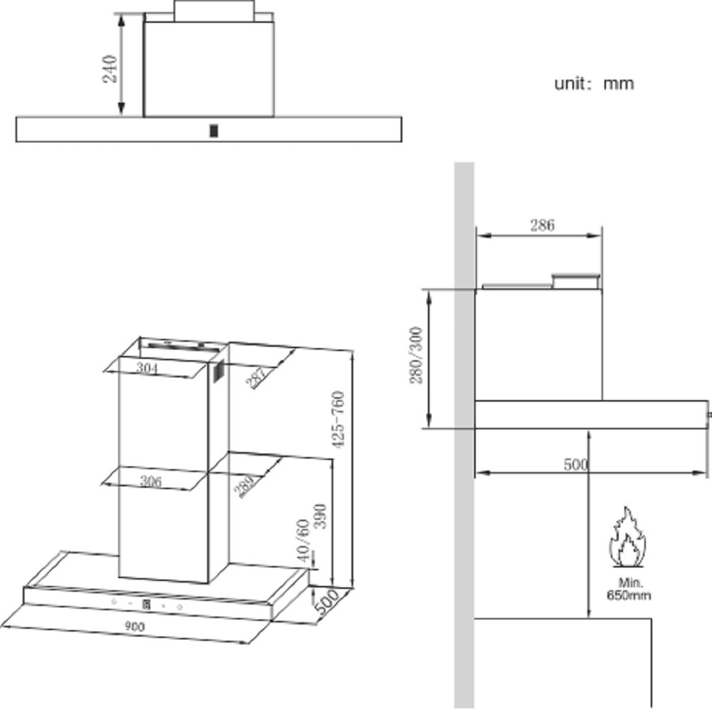 Coifa de Parede Mueller 90cm Plana Inox MCF0190G1 – 127 Volts - Image 15