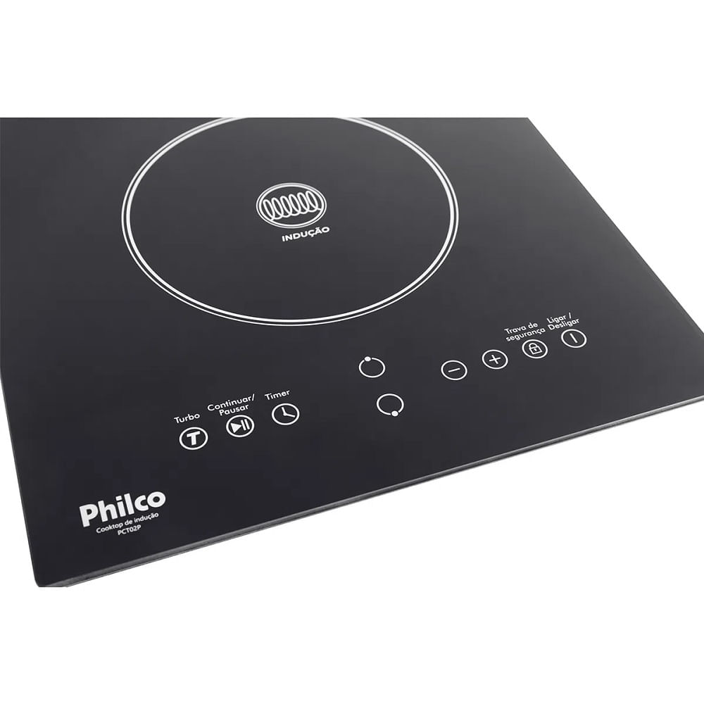 Cooktop de Indução Philco 2 Bocas 9 Potências Preto PCT02P – 220 Volts - Image 4