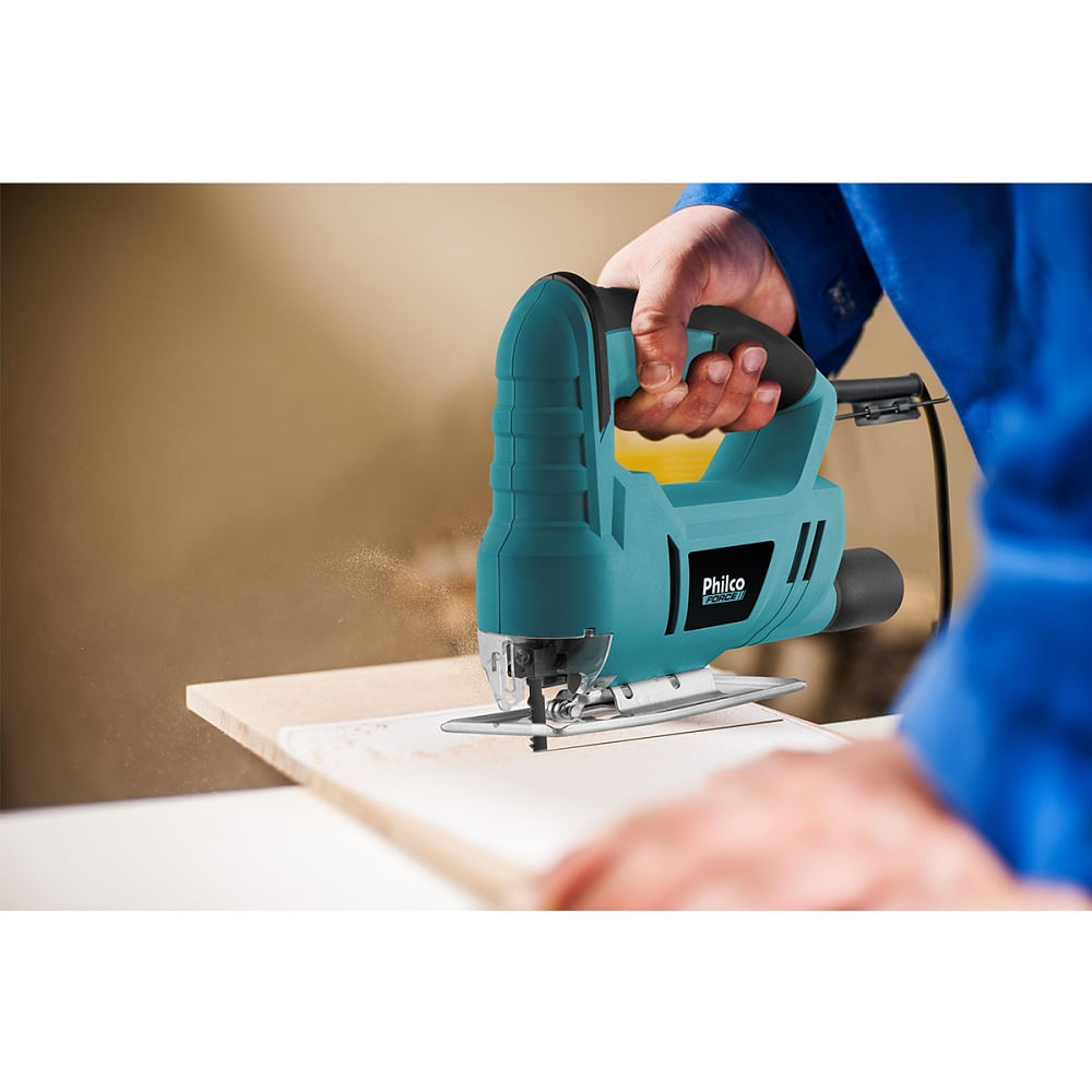Serra Tico-Tico Philco 450W com Guia de Corte Azul PTT01 – 127 Volts - Image 4