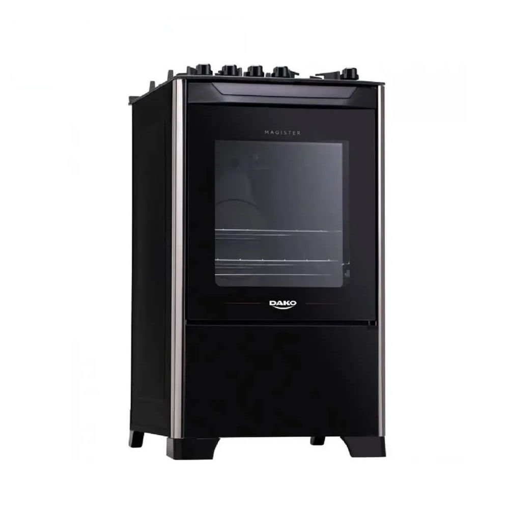 Fogão de Piso Dako 4 Bocas Magister com Mesa de Vidro Preto – Bivolt - Image 3