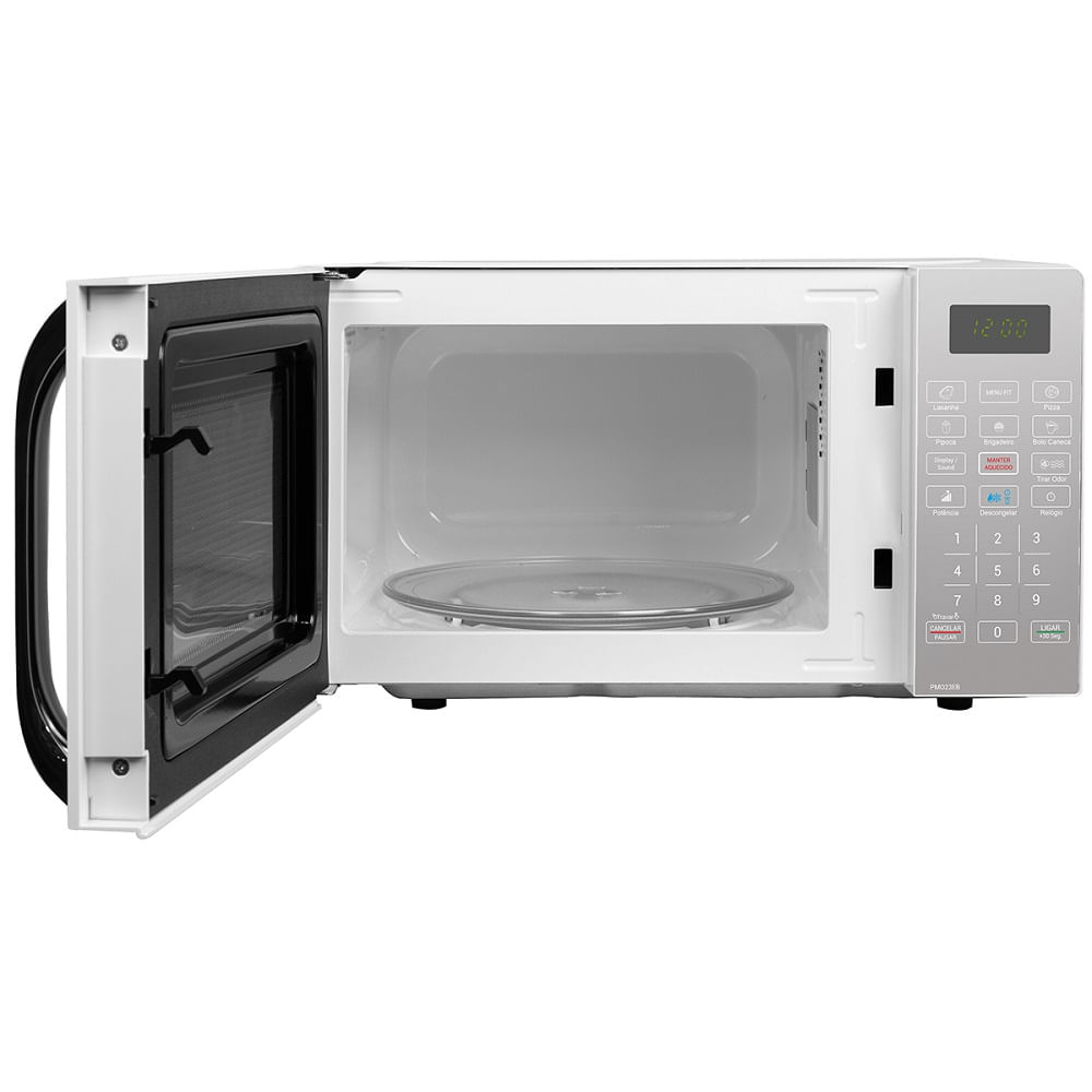 Micro-ondas Philco 20 Litros com Revestimento Limpa Fácil Porta Espelhada Branco PMO23EB – 127 Volts - Image 4