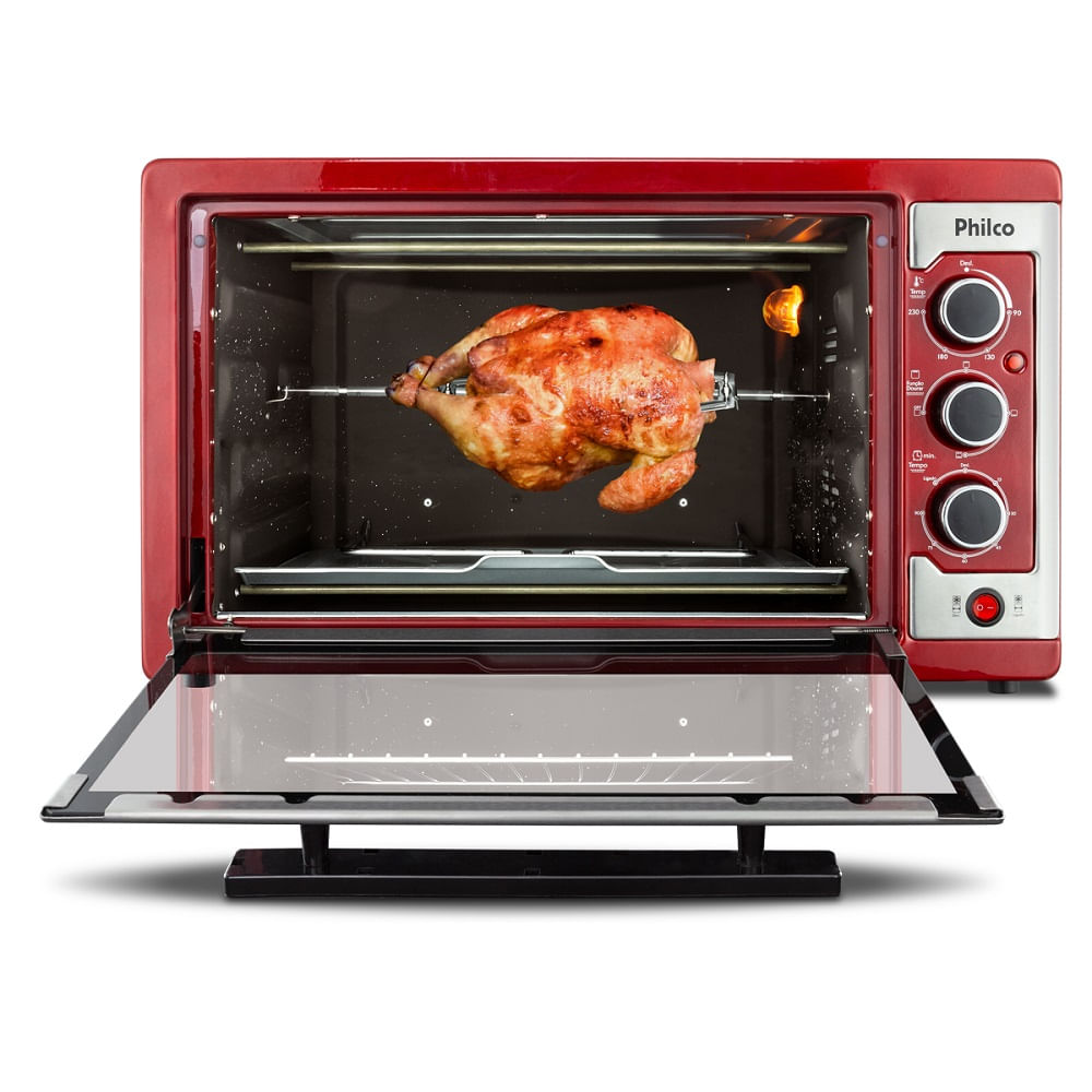 Forno Elétrico Philco 46 Litros Vermelho PFE46V – 127 Volts - Image 5