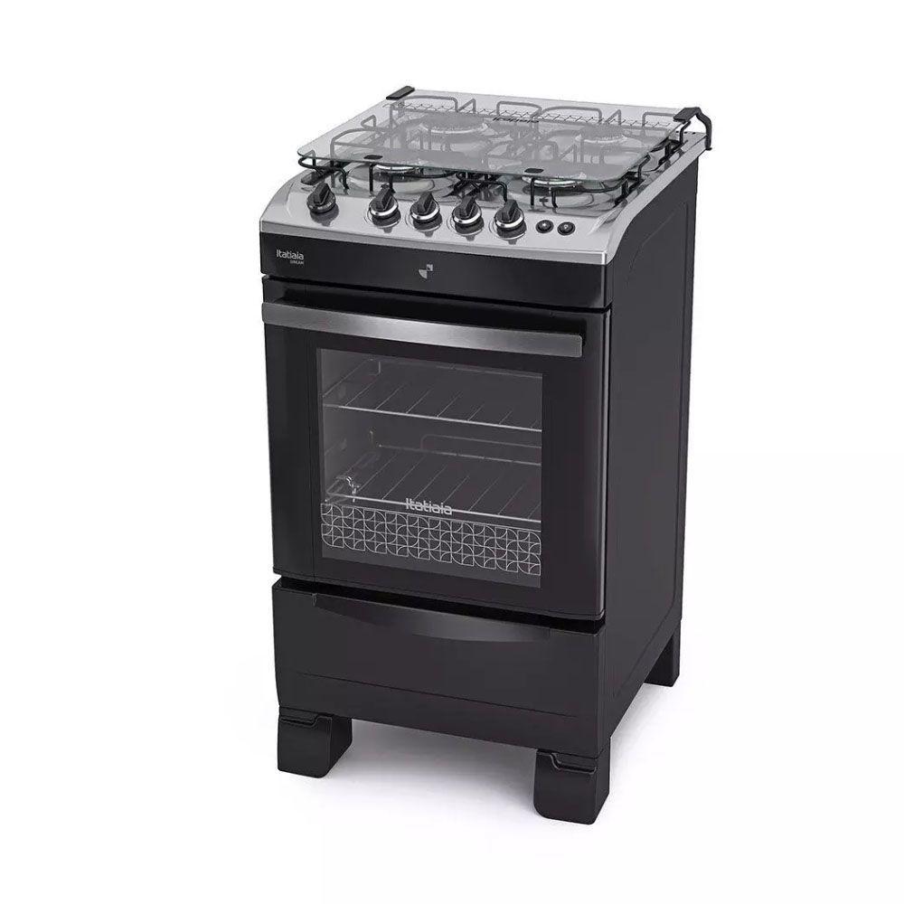 Fogão de Piso Itatiaia 4 Bocas Dream Preto – Bivolt - Image 2
