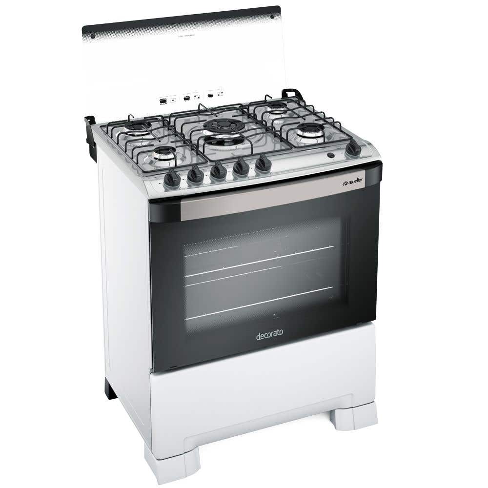 Fogão Mueller 5 Bocas Decorato Tripla Chama Branco - Bivolt - Image 3