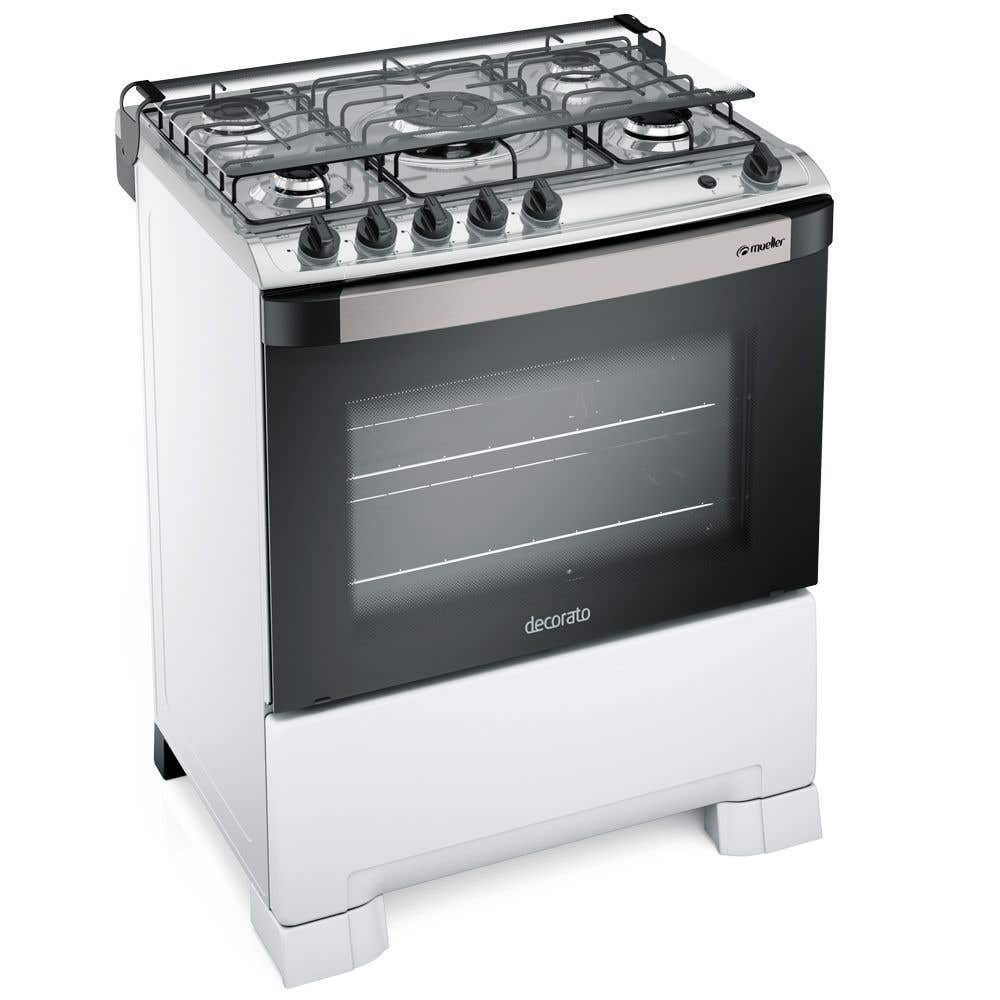 Fogão Mueller 5 Bocas Decorato Tripla Chama Branco - Bivolt - Image 2