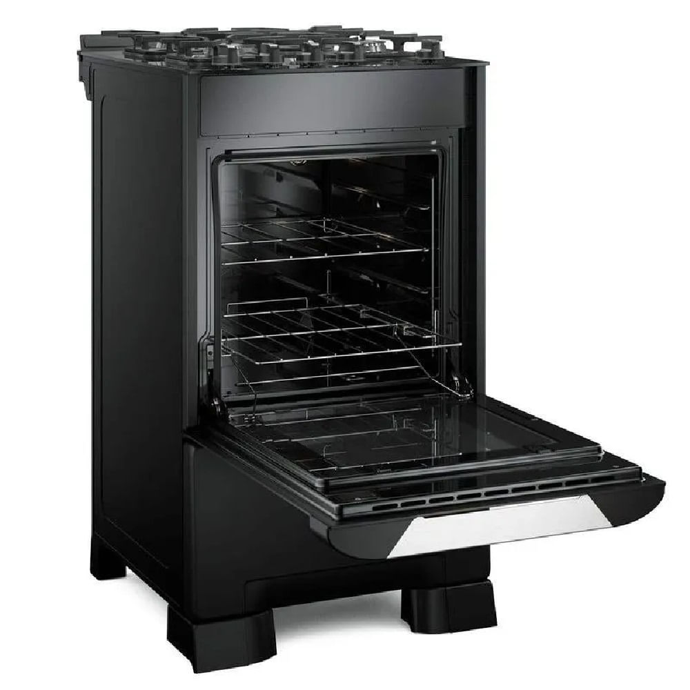 Fogão Mueller 4 Bocas Decorato Vetro Preto - Bivolt - Image 4