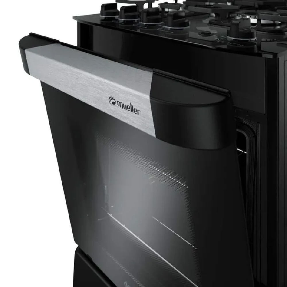 Fogão Mueller 4 Bocas Decorato Vetro Preto - Bivolt - Image 5