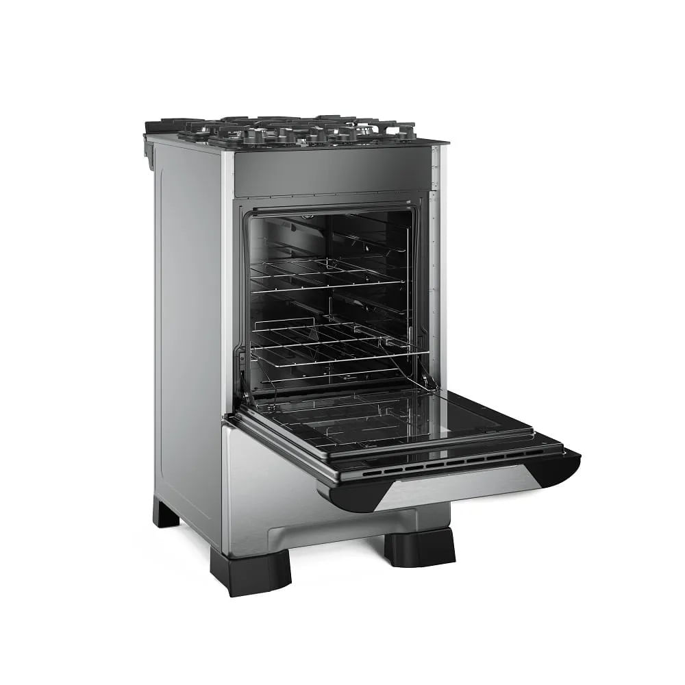 Fogão de Piso Mueller 4 Bocas Decorato Vetro Inox – Bivolt - Image 4