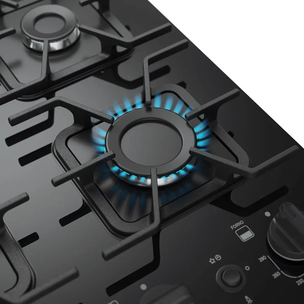 Fogão de Piso Mueller 4 Bocas Decorato Vetro Inox – Bivolt - Image 11