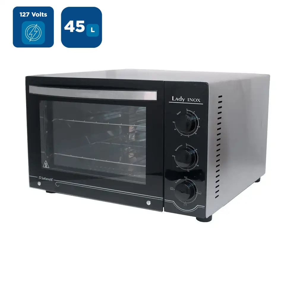 Forno Elétrico Safanelli 45 Litros Lady Com Migalheiro Inox FLP127 – 127 Volts - Image 2