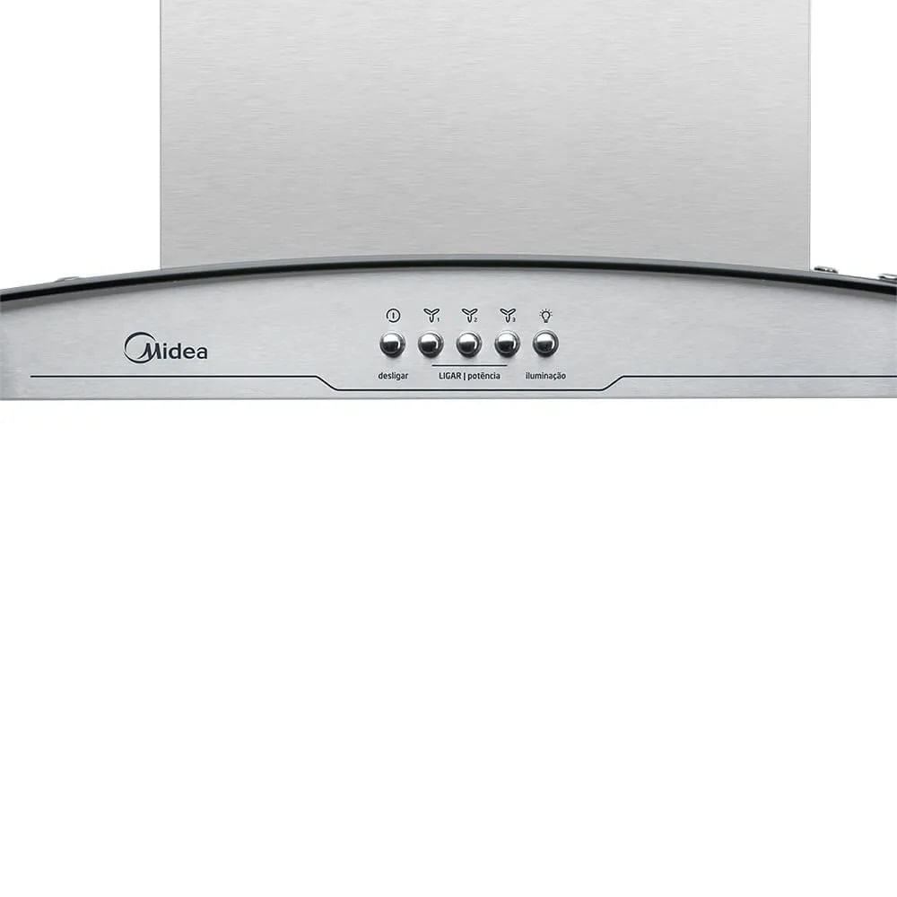 Coifa de Parede Midea 90cm Vidro Inox RGB901 - 127 Volts - Image 3