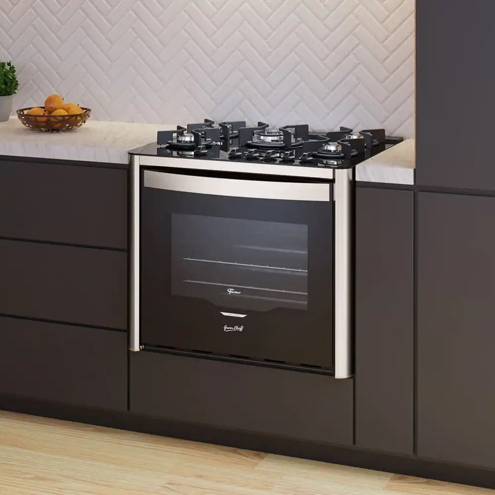 Fogão de Embutir Fischer 5 Bocas Gran Cheff - 220 Volts - Image 9